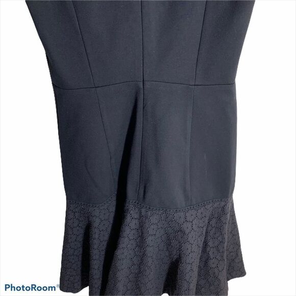 J. Crew Paneled‎ Eyelet Dress Black - Picture 7 of 8